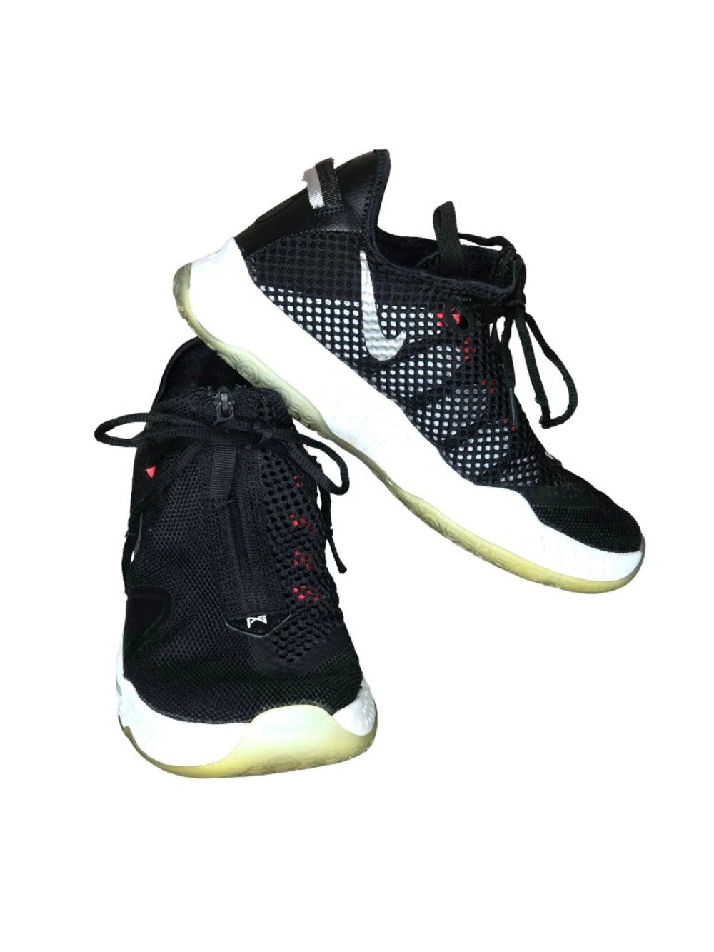 Nike PG Paul George Black Basketball Shoes Sneakers Mens 8.5 CD5079-01